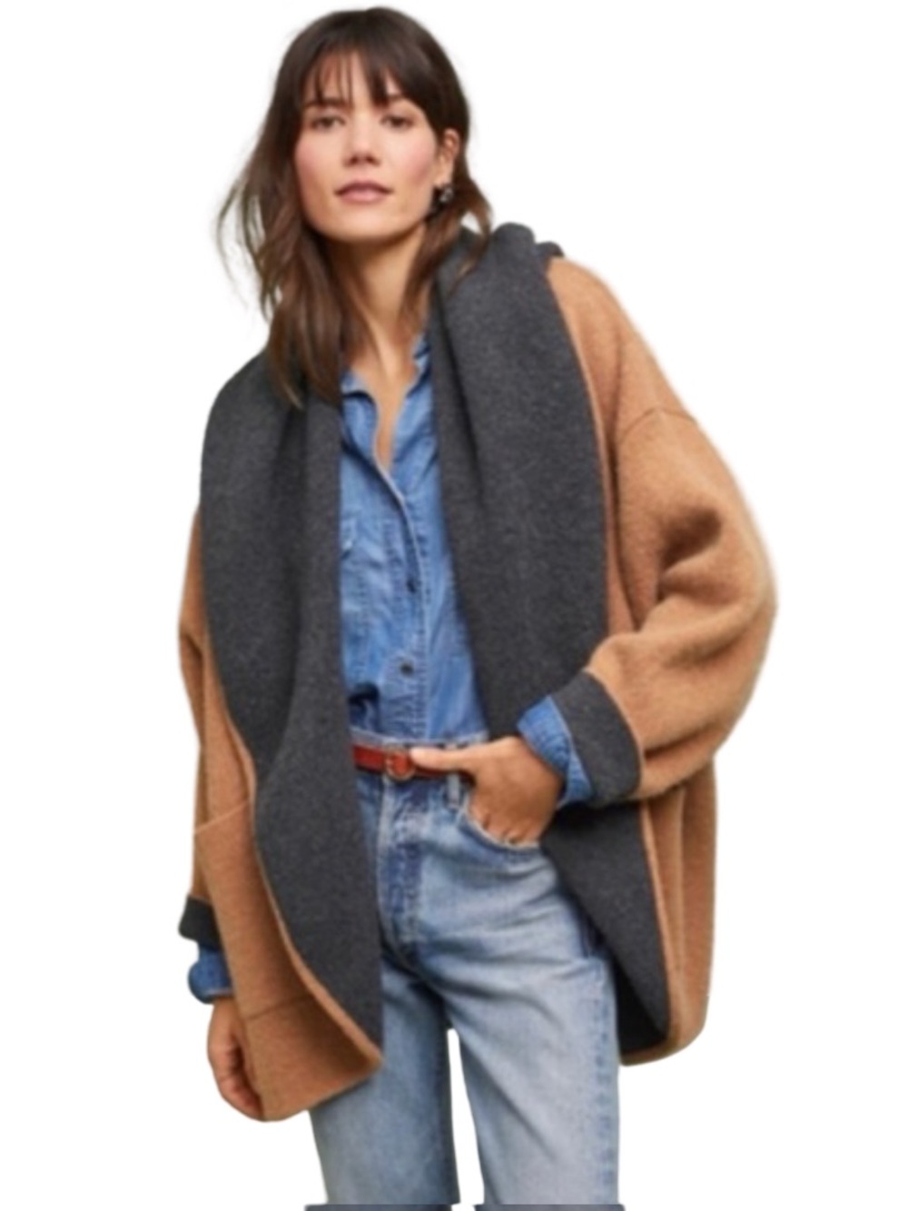 Sleeping On Snow Anthropologie Hygge Cardigan Wool Blend Womens XS Small
